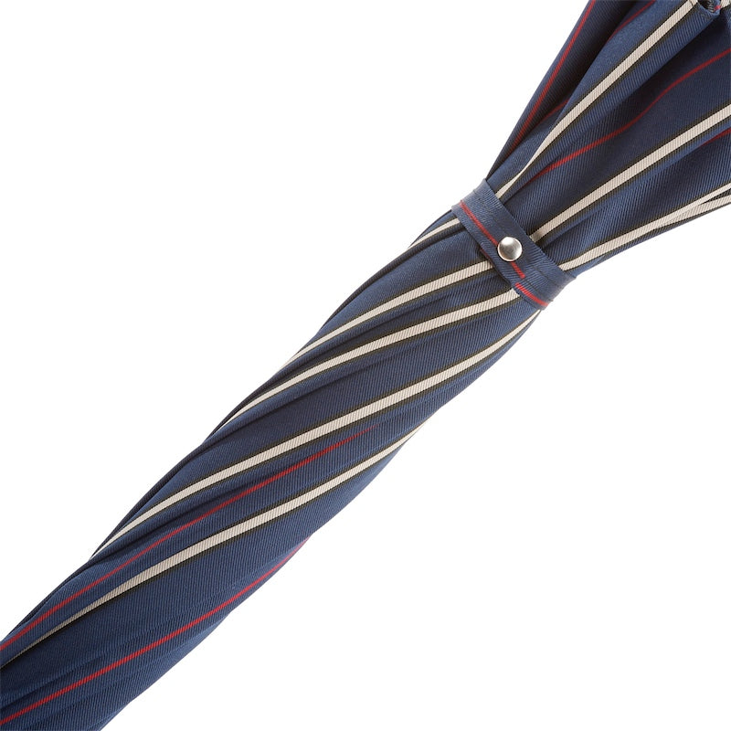 Bespoke Umbrella Navy Leather Handle - Umbrella