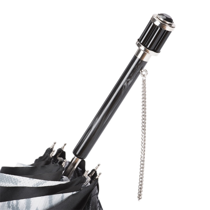 Black and White Animalier Umbrella Double Cloth - Umbrella