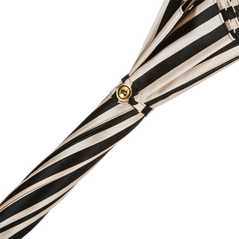 Black and White Striped Umbrella - Umbrella