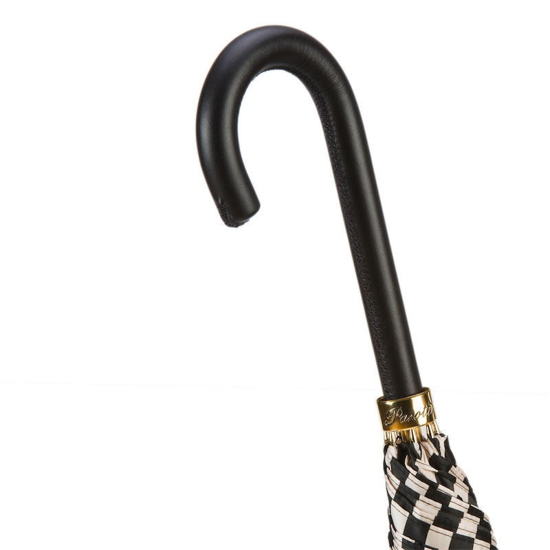 Black and White Striped Umbrella - Umbrella