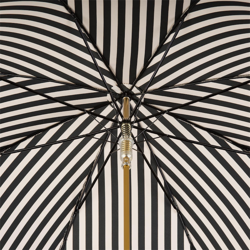 Black and White Striped Umbrella - Umbrella