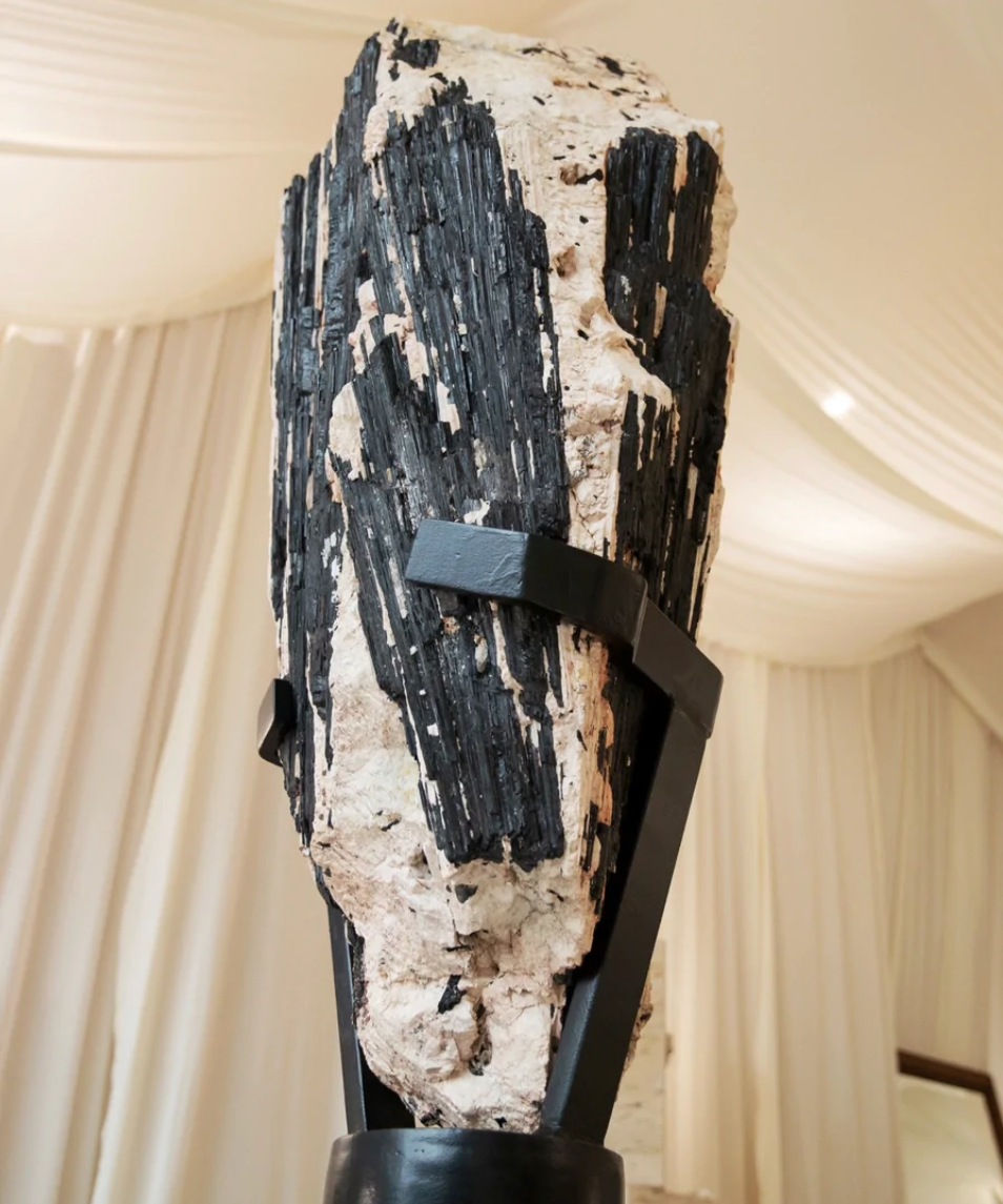 Black Tourmaline matrix on Feldspar Wonders of Luxury