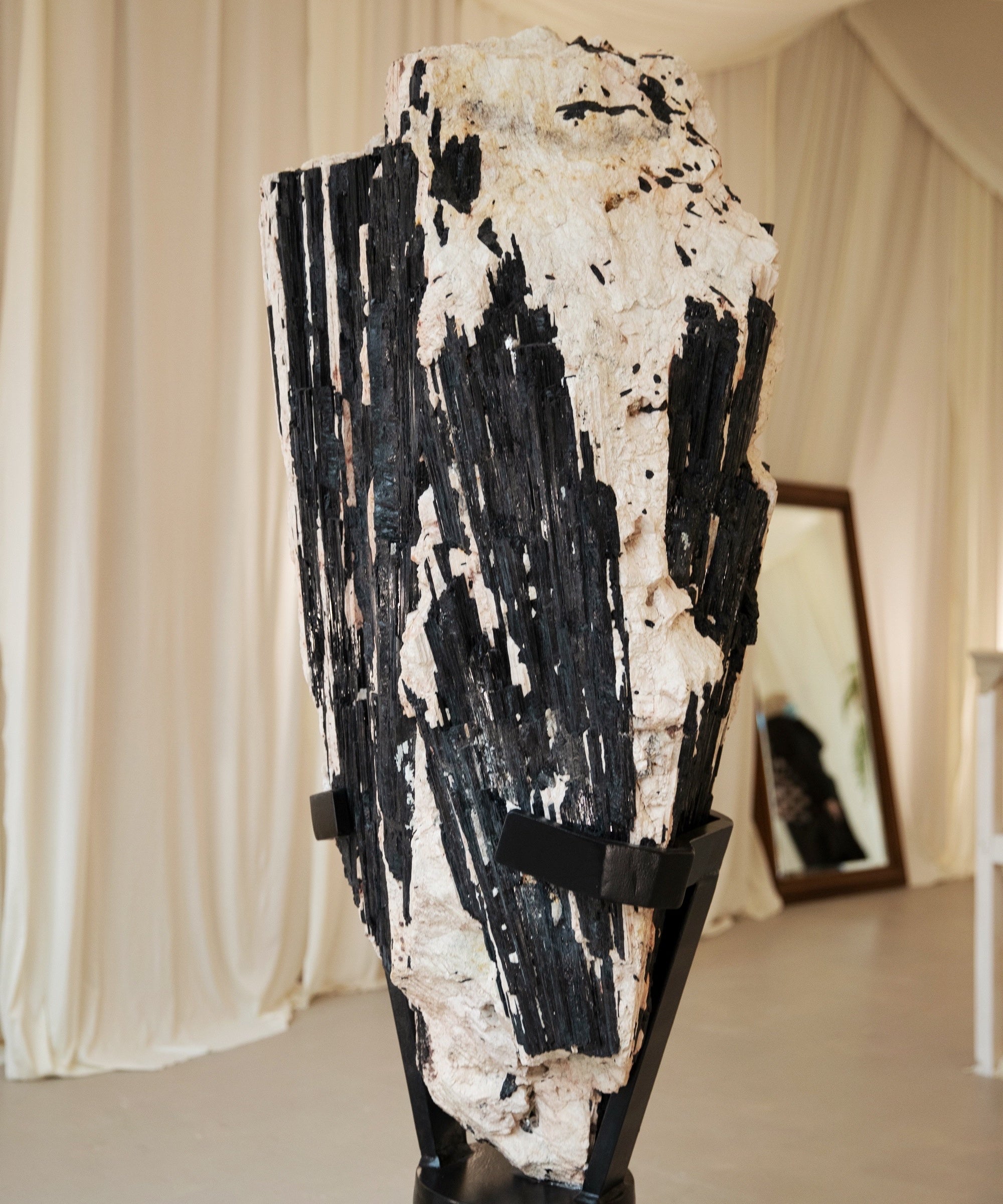Black Tourmaline matrix on Feldspar Wonders of Luxury