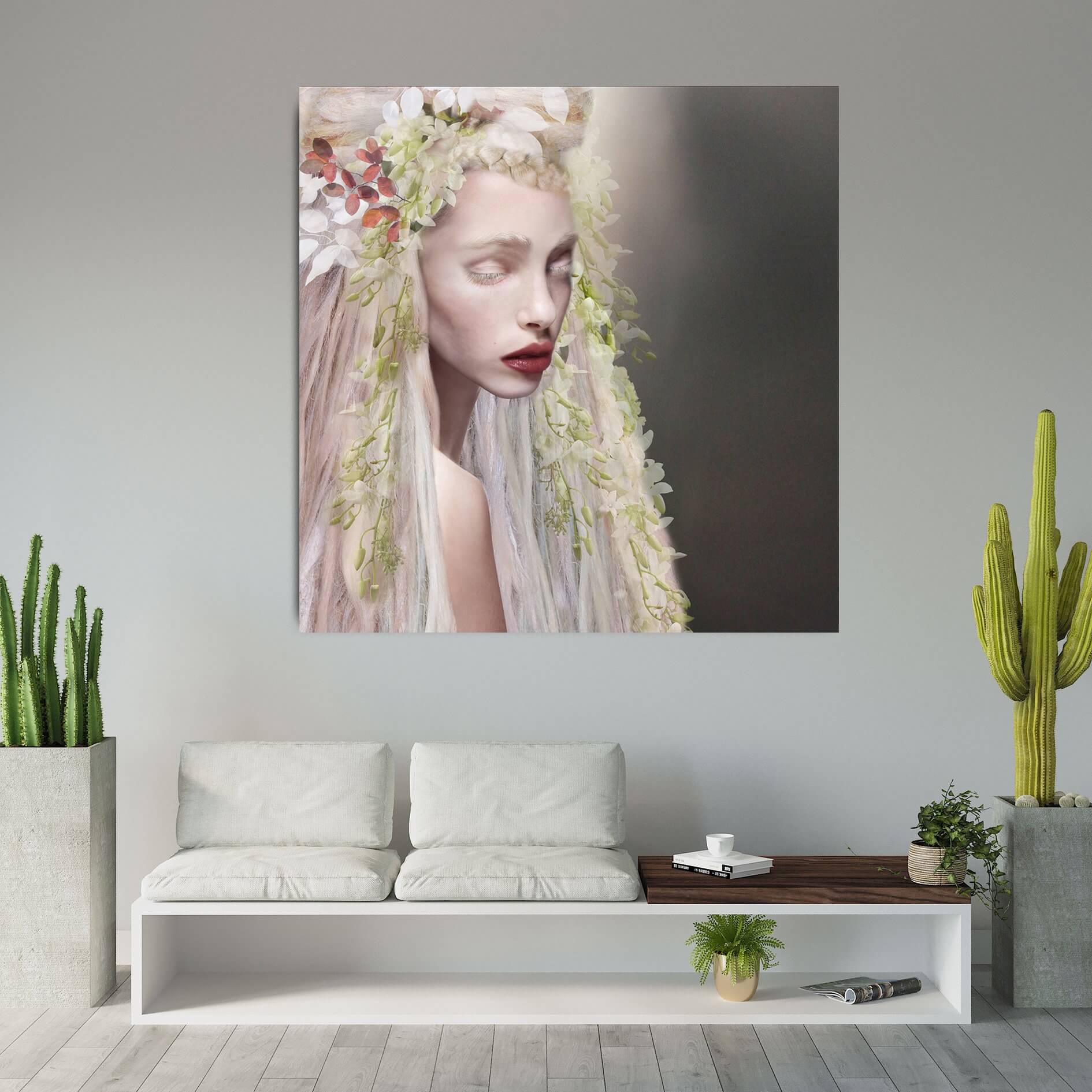Blue angel wall print art by Goddesses series
