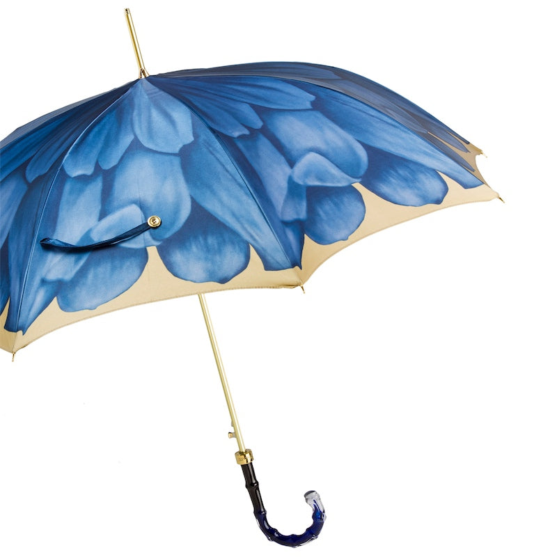 Blue Dahlia Umbrella - Umbrella