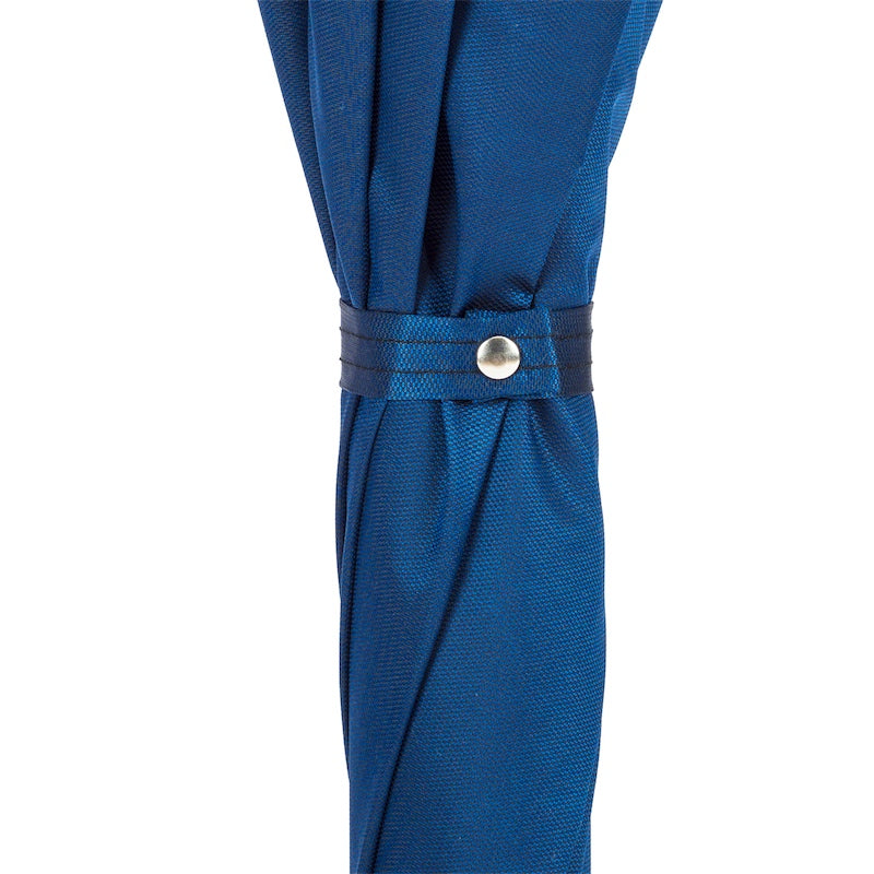 Blue Umbrella Silver Greyhound Handle - Umbrella