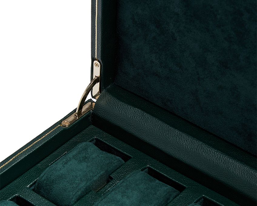 BRITISH RACING 10 PIECE WATCH BOX BLACK