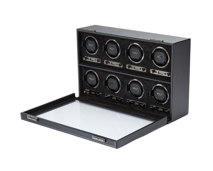 BRITISH RACING 8 PIECE WATCH WINDER GREEN