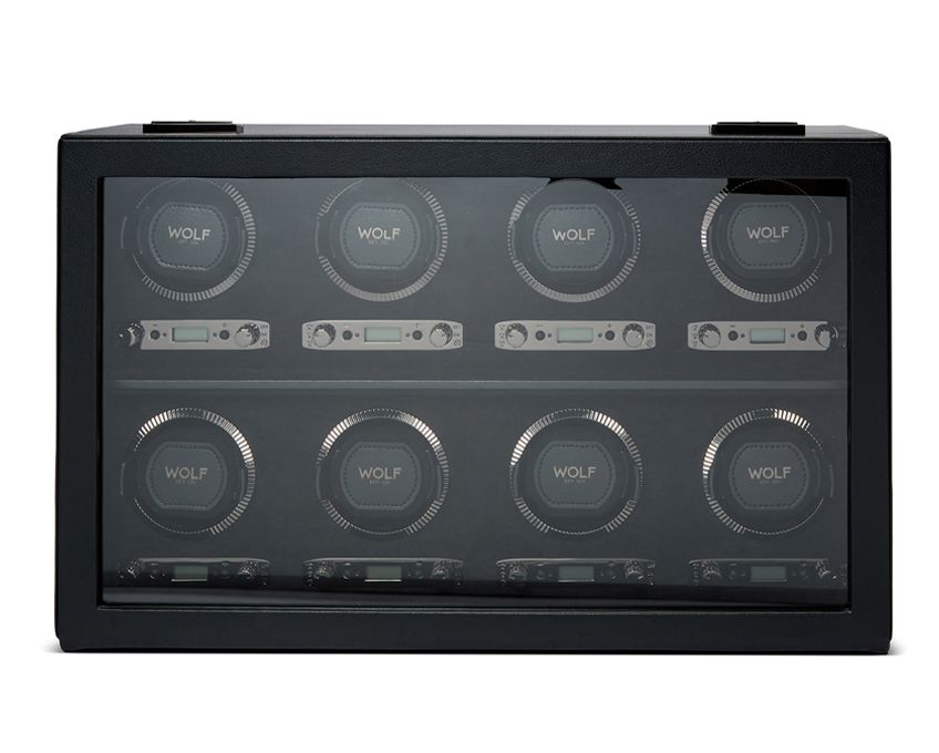 BRITISH RACING 8 PIECE WATCH WINDER GREEN - BLACK
