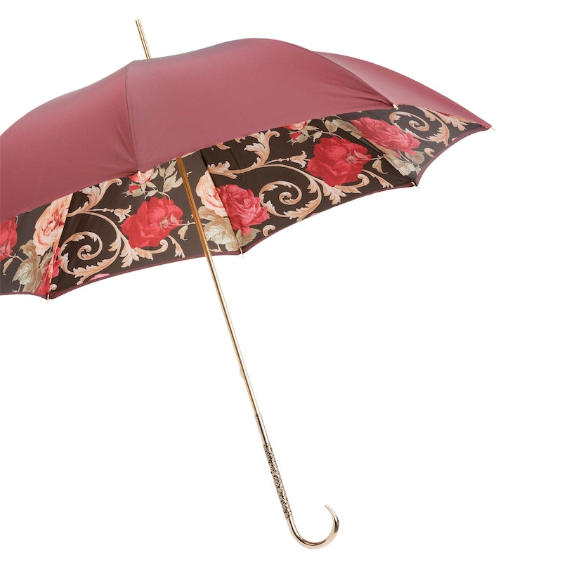 Burgundy Vintage Umbrella Double Cloth - Umbrella
