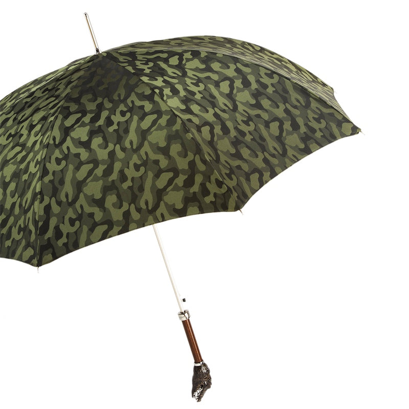 Camouflage Umbrella with Crocodile Handle - Umbrella