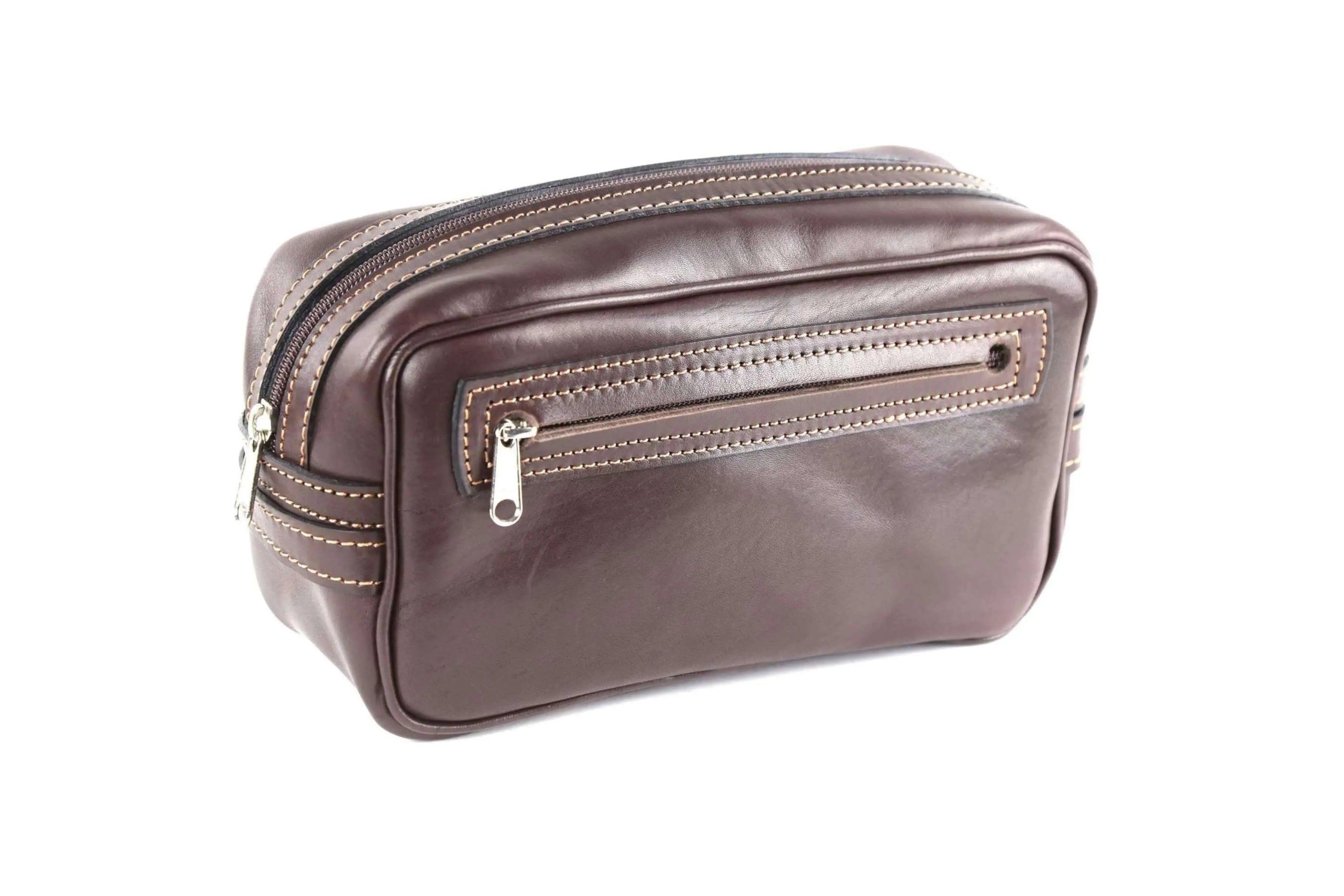 Genuine leather pouch storage bag