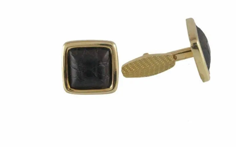 Yellow Solid Gold 18kt Cufflinks