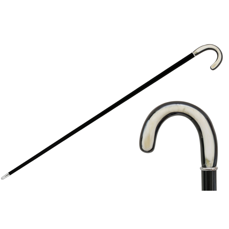 Curved Horn Stick Cane - Canes