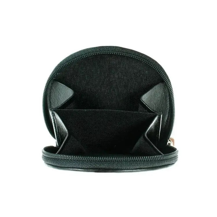 Alligator Black Leather Wallet inside by DeLeo One
