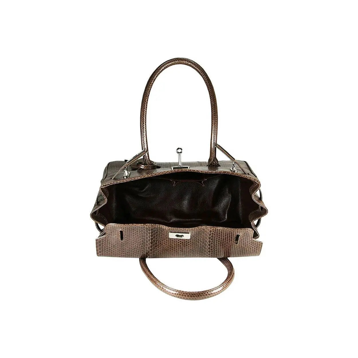 Inside View of Snake Leather Ladies Handbag