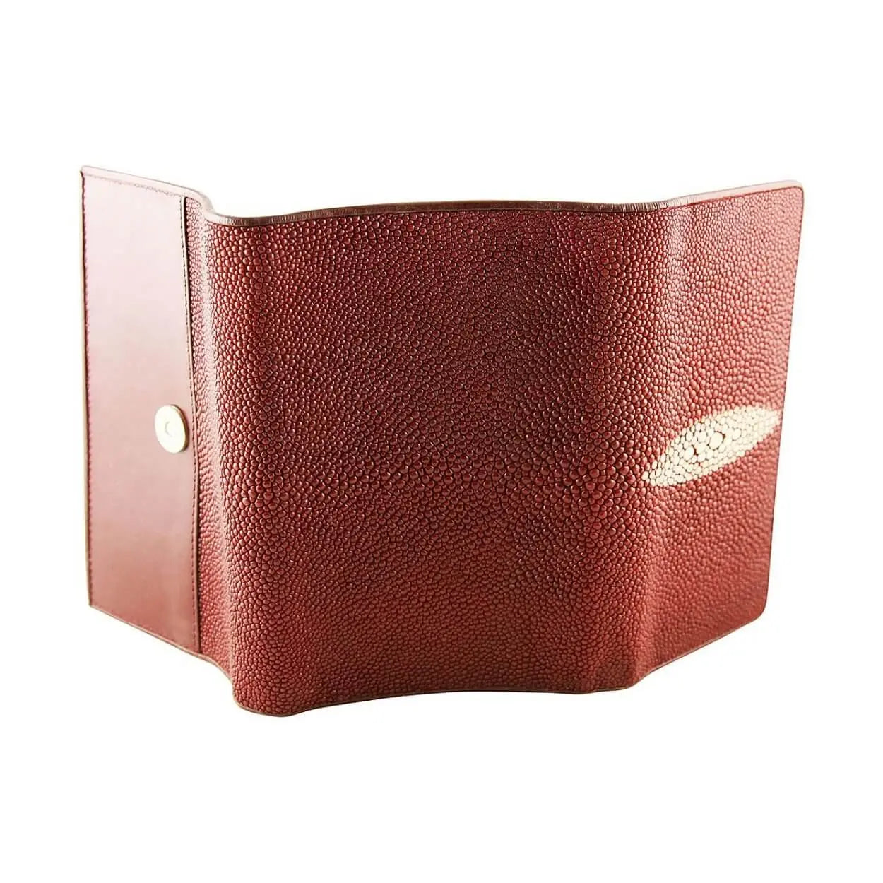 Trifold Ladies Wallet with stingray leather by DeLeo One