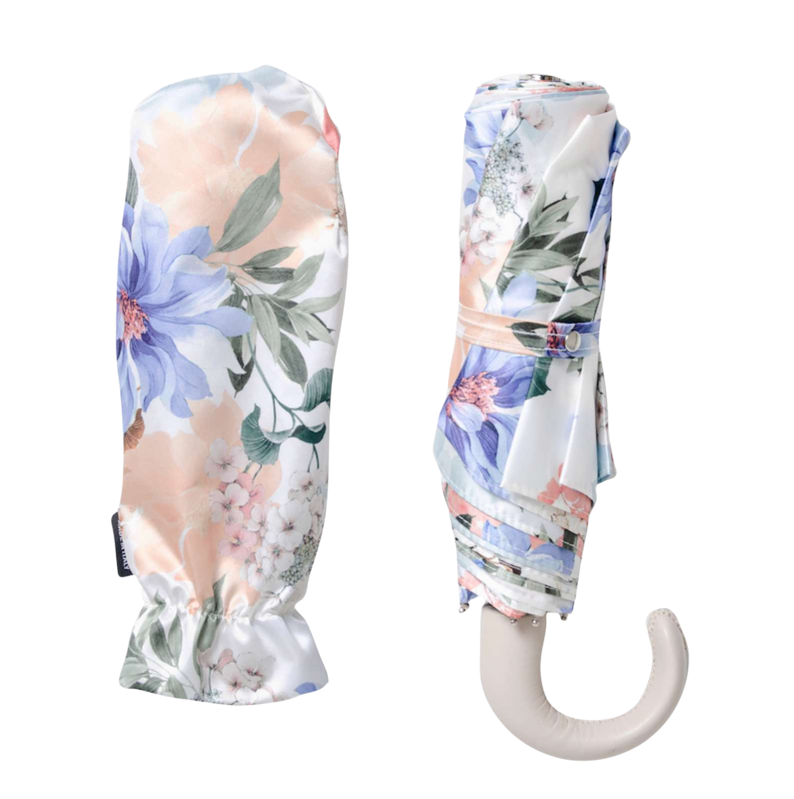 Folding Umbrella with Flowers