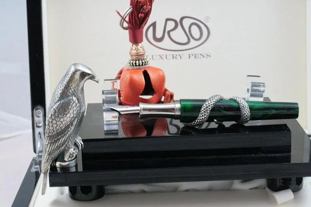 Luxury fountain pen box by falcon Sterling Silver