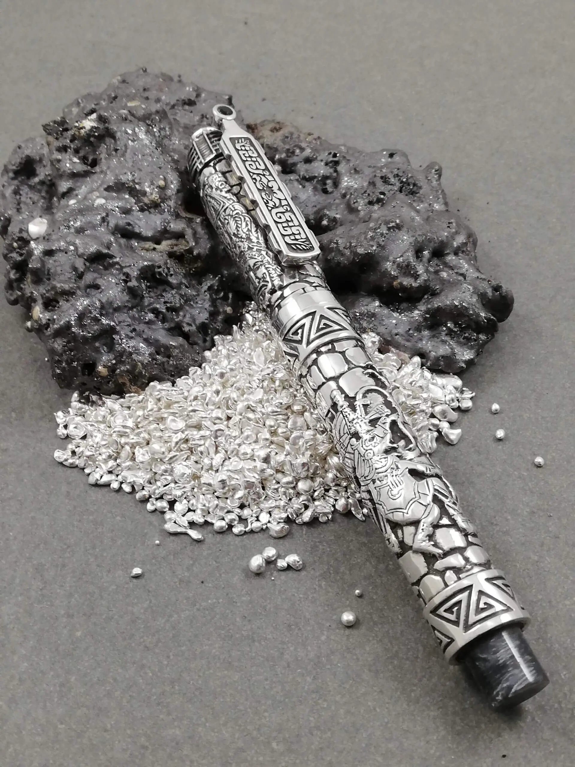 Quetzalcoatl Fountain Pen Silver