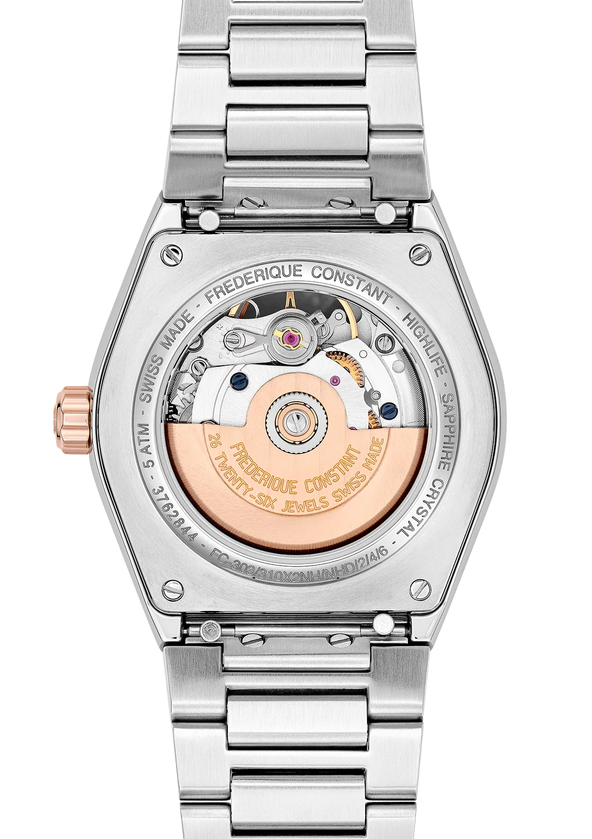 FREDERIQUE CONSTANT HIGHLIFE LADIES AUTOMATIC HEART BEAT | FC-310VD2NH2B Wonders of Luxury - Frederique Constant