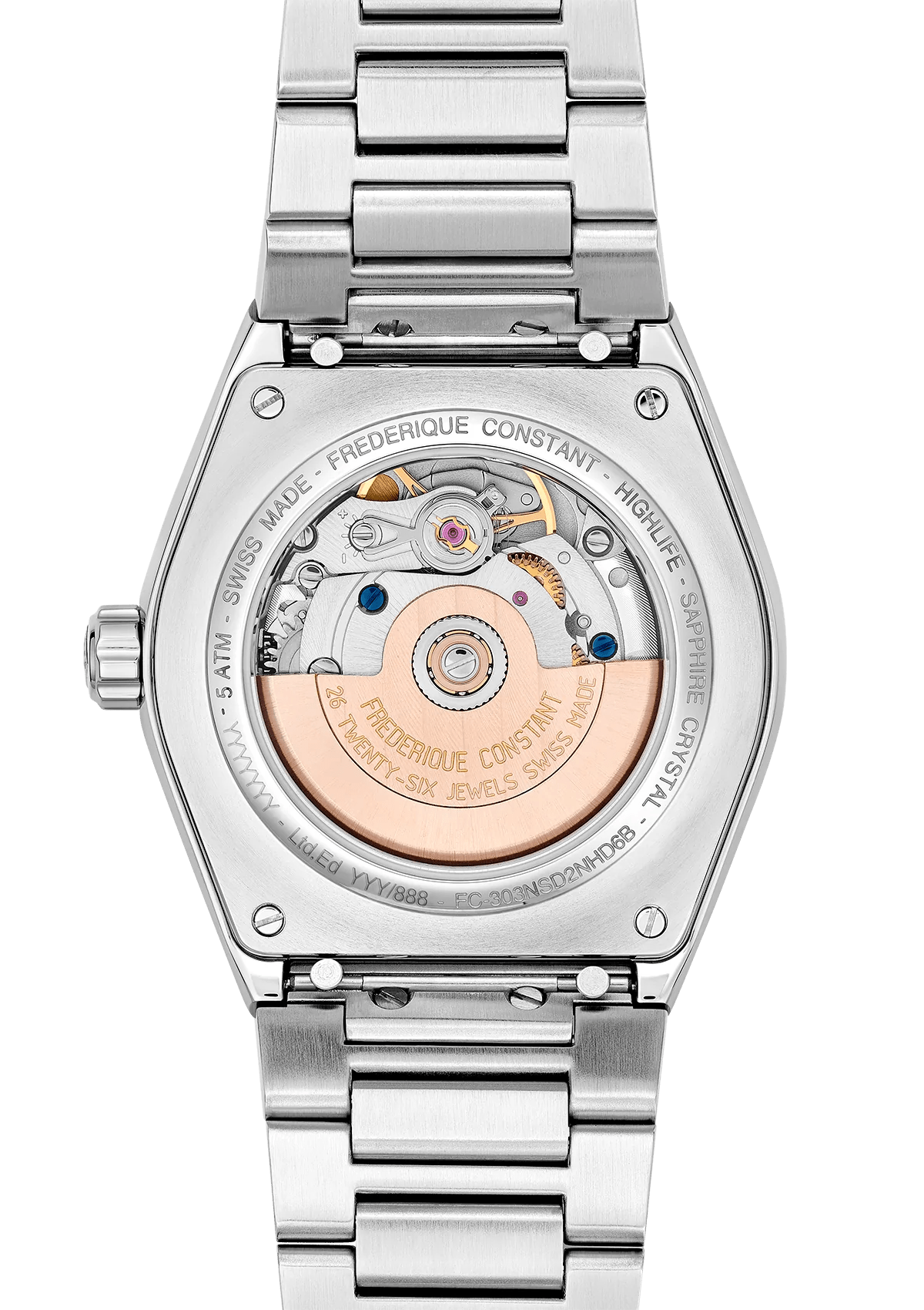 FREDERIQUE CONSTANT HIGHLIFE LADIES AUTOMATIC SPARKLING | FC-303NSD2NHD6B Wonders of Luxury - Frederique Constant