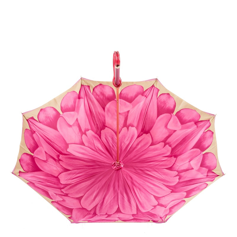 Fuchsia Dahlia Umbrella Double Cloth - Umbrella