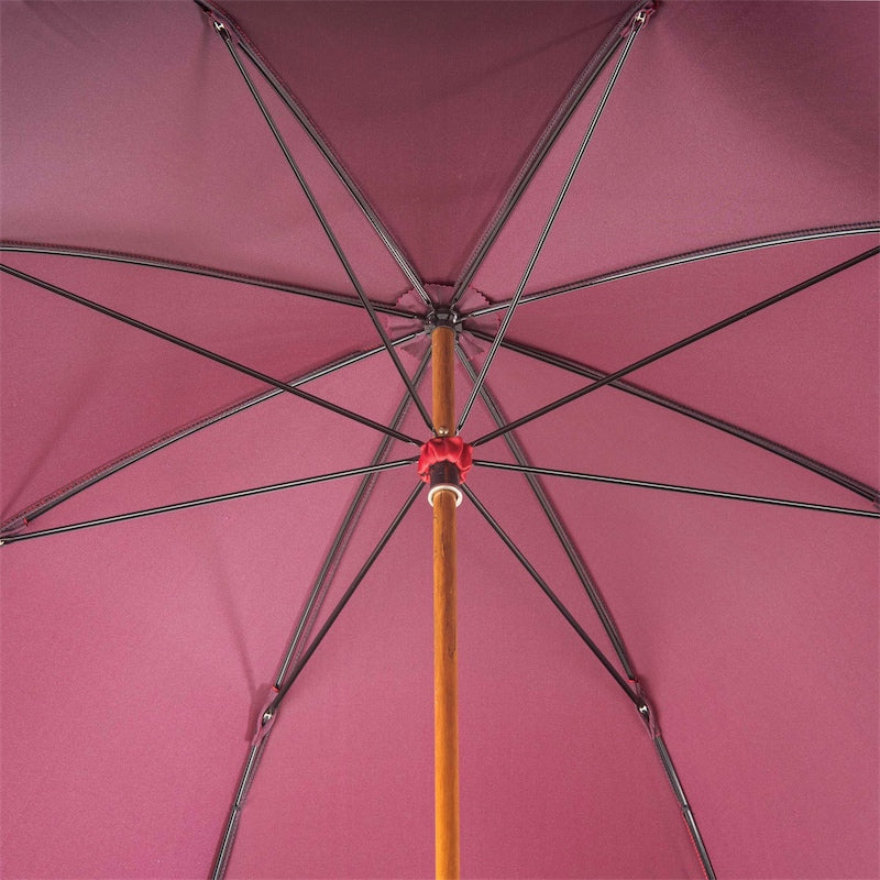 Gent Umbrella with Braided Leather Handle - Umbrella