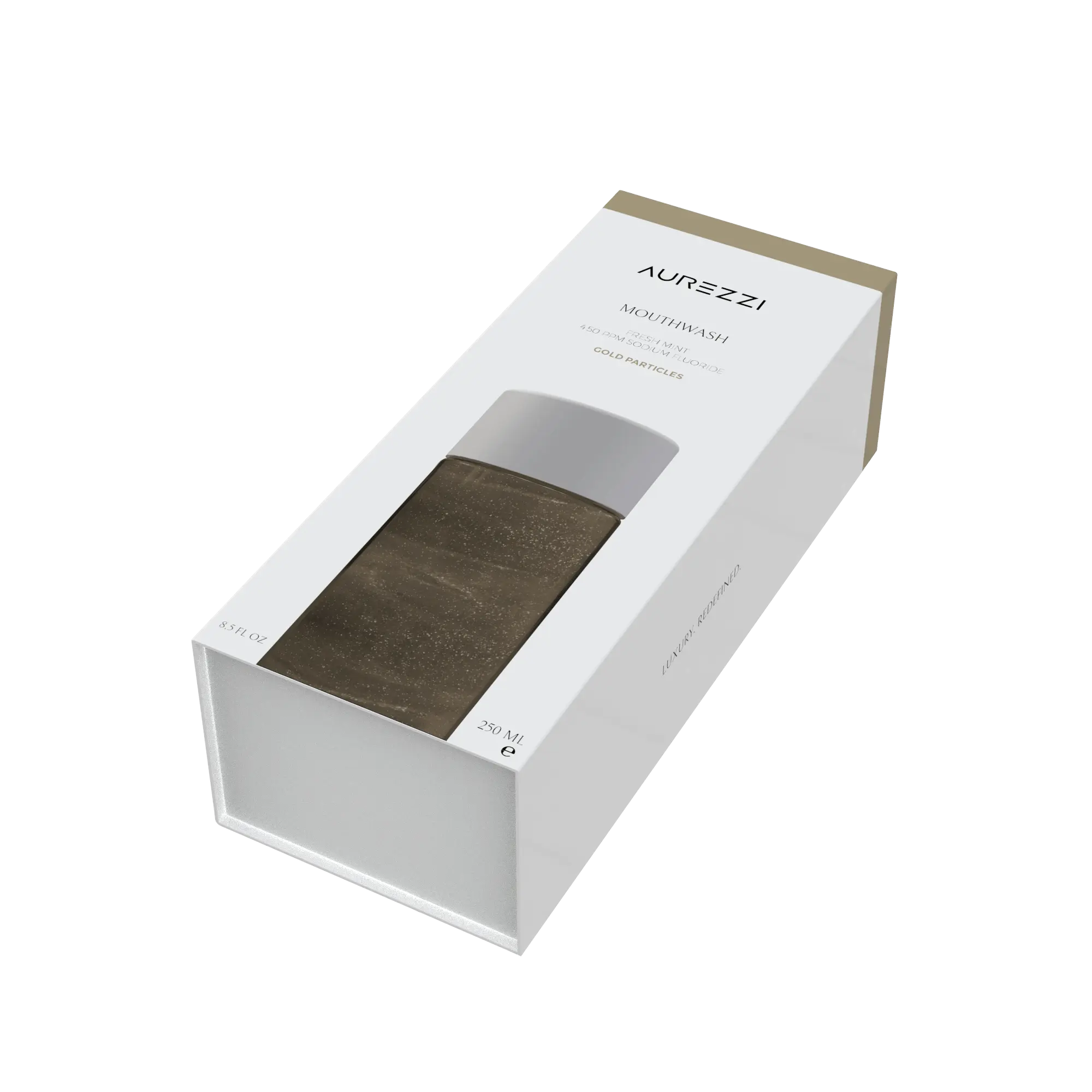Gold Black Mouthwash Box by Aurezzi