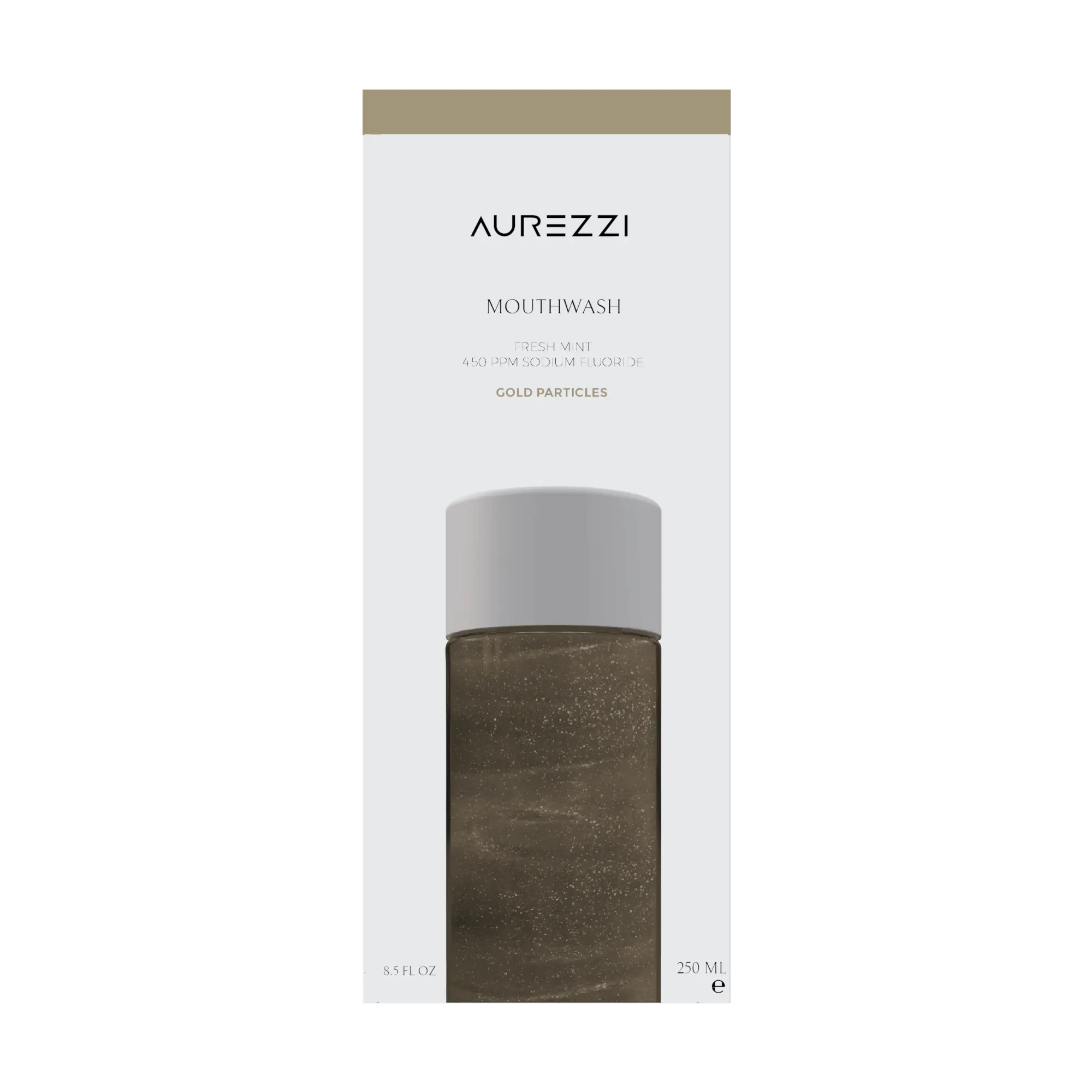 Alcohol Free 24 carat gold dusting Mouthwash by Aurezzi