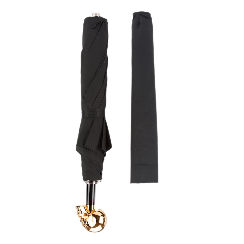 Gold Skull Folding Umbrella - Umbrella