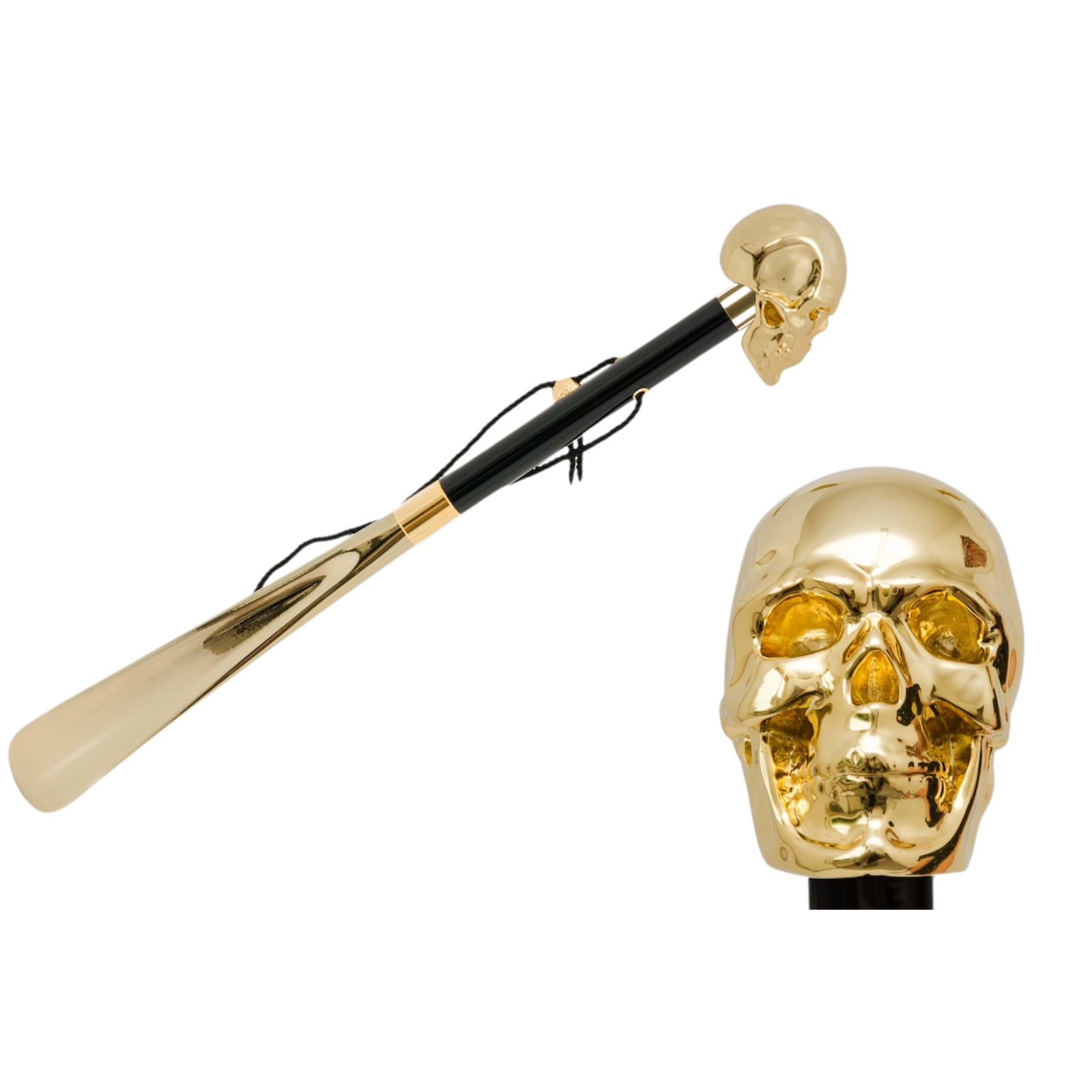 Gold Skull Shoehorn
