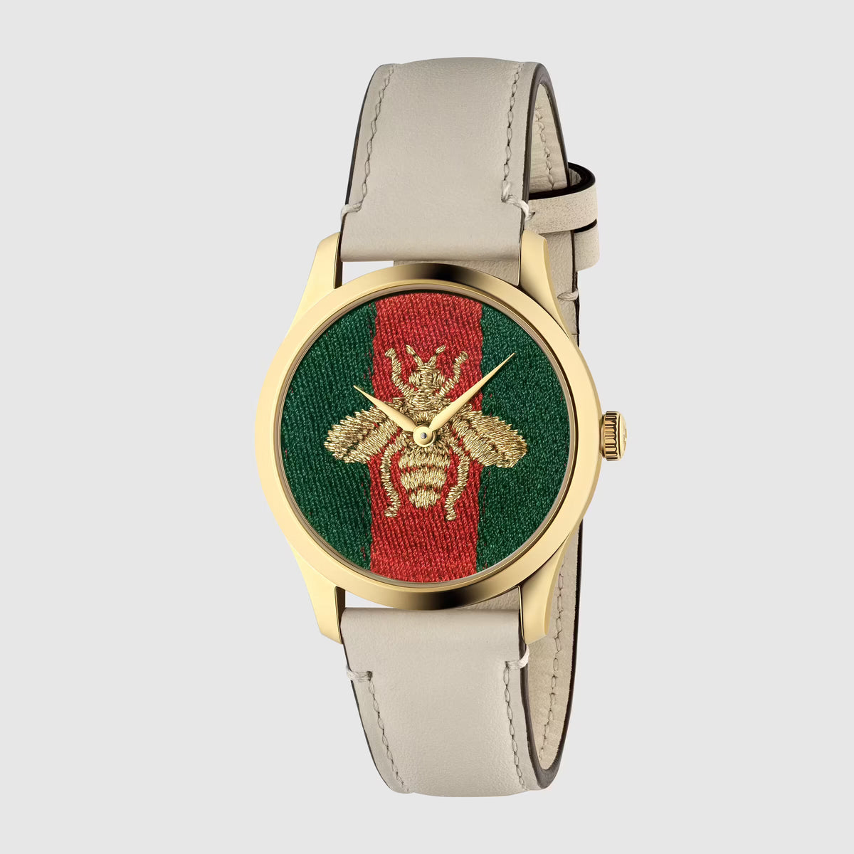 Gucci G-Timeless Bee Web Stripe Swiss Made Watch w/ Box Gucci goes minimal with G-Timeless Web Bee watch - Esquire  main image 2
