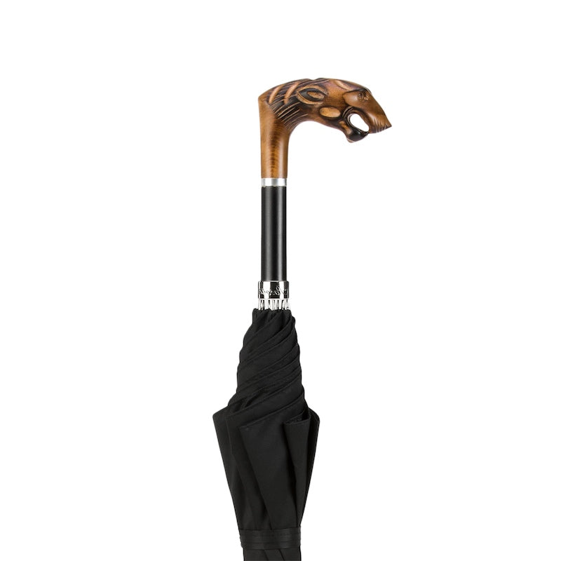 Hand Carved Tiger Umbrella - Umbrella