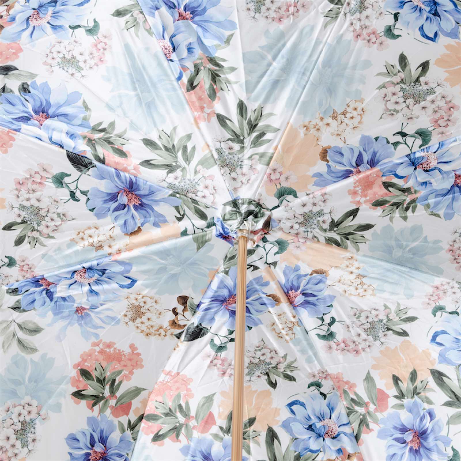 Ivory Umbrella Flowered - Umbrella