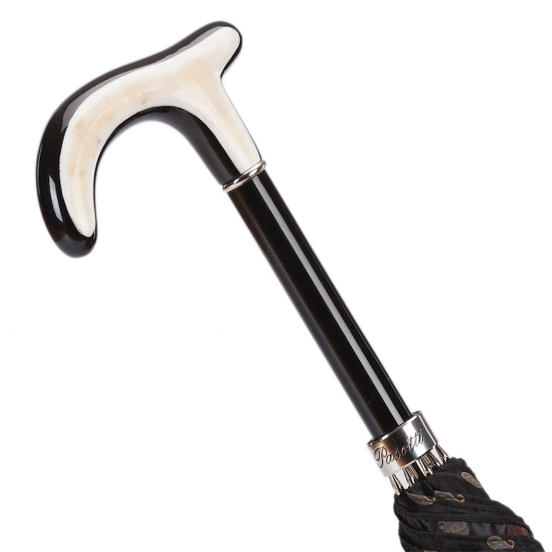 Paisley Umbrella with Horn Handle - Umbrella