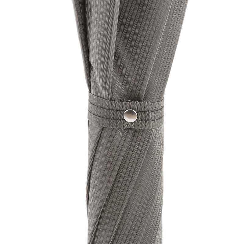 Elegant Grey Umbrella Leather Handle - Umbrella