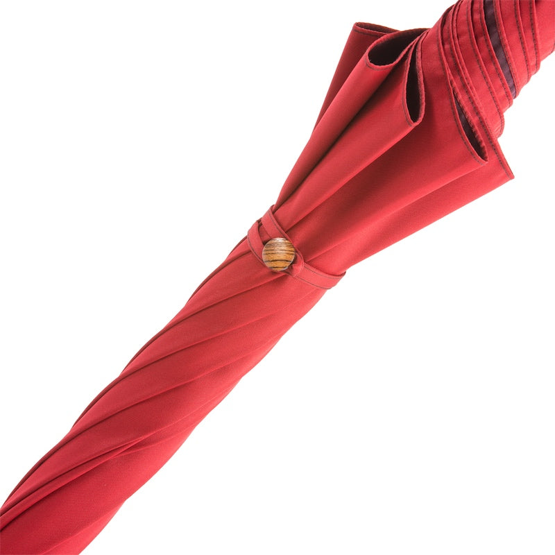Gent Umbrella with Braided Leather Handle - Umbrella