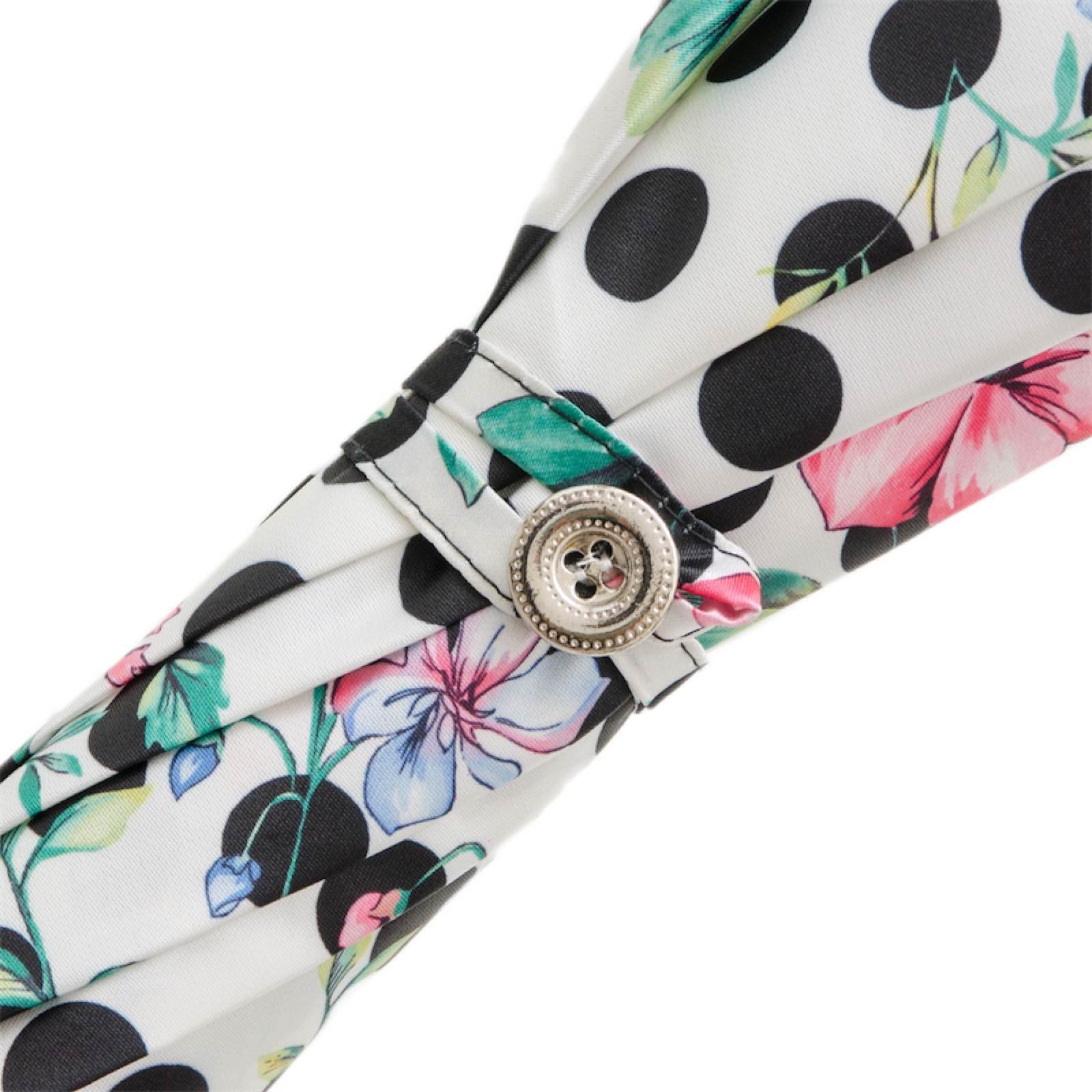 Polka Dot Parasol with Flowers - Umbrella