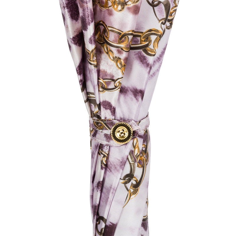 Purple Nuance Umbrella with Chains Print - Umbrella