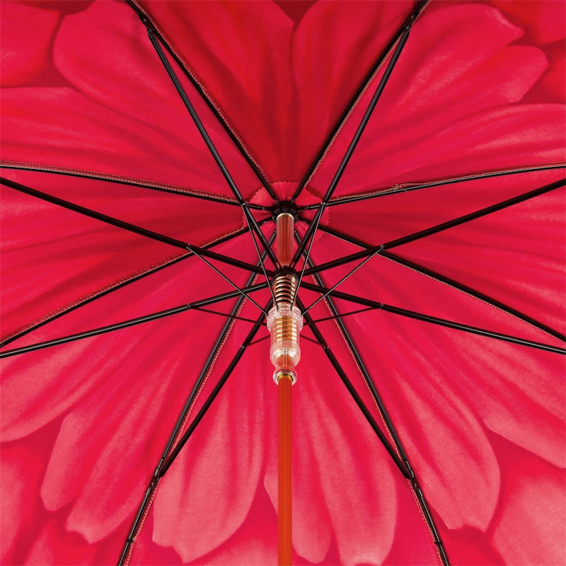 Red Dahlia Umbrella - Umbrella