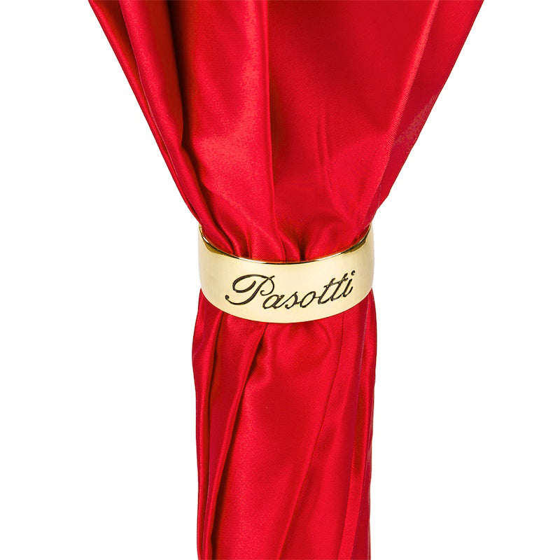 Red Dahlia Umbrella Double Cloth - Umbrella
