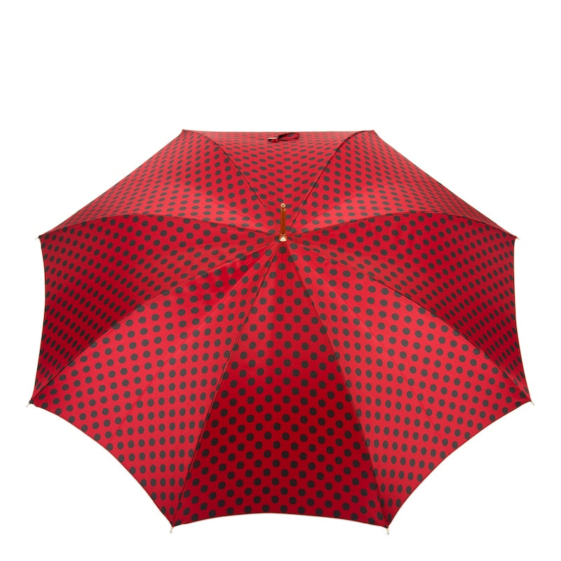 Red Umbrella Black Dots - Umbrella