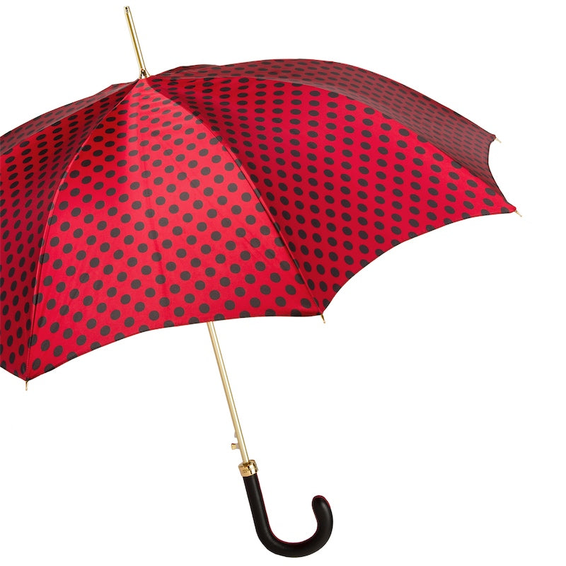 Red Umbrella Black Dots - Umbrella
