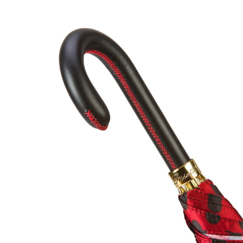 Red Umbrella Black Dots - Umbrella