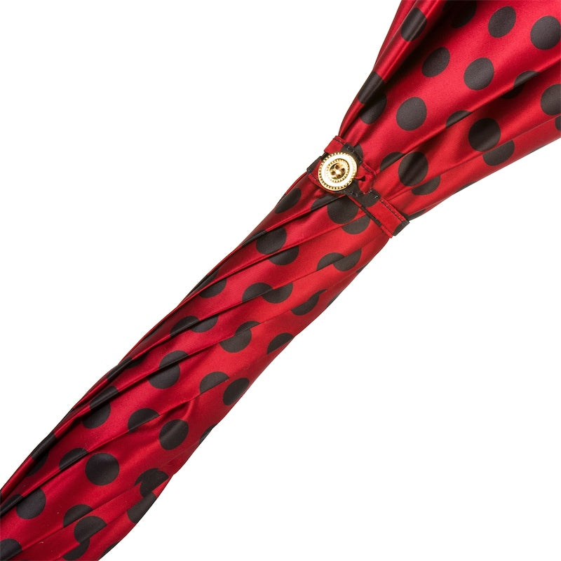 Red Umbrella Black Dots - Umbrella