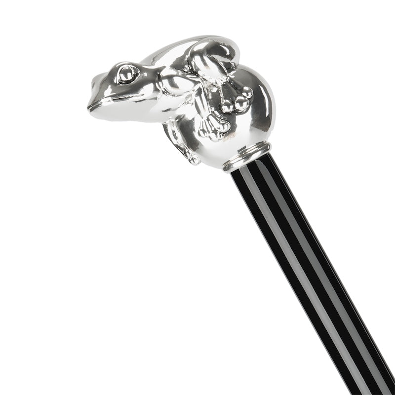 Silver Frog Cane - Canes