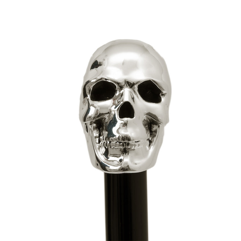 Silver Skull Cane - Canes