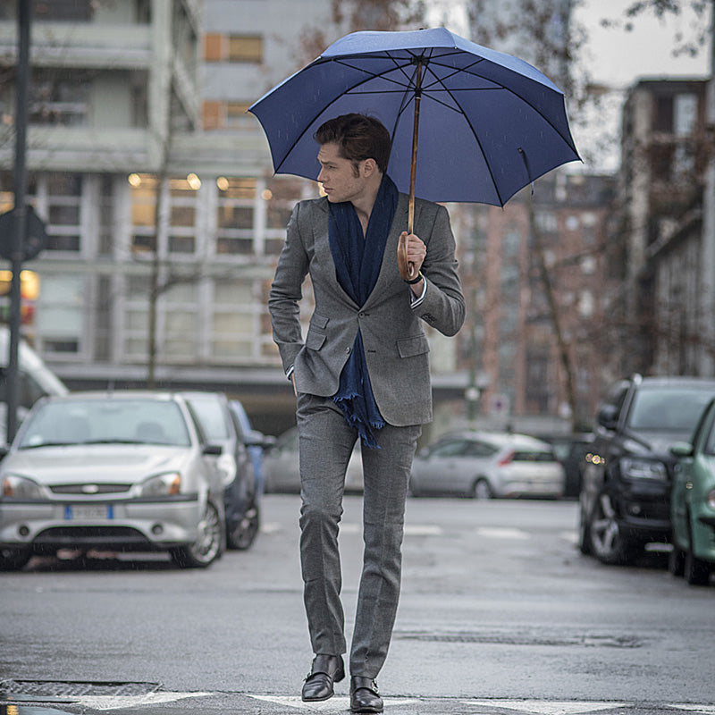 Solid Stick Blue Umbrella - Umbrella