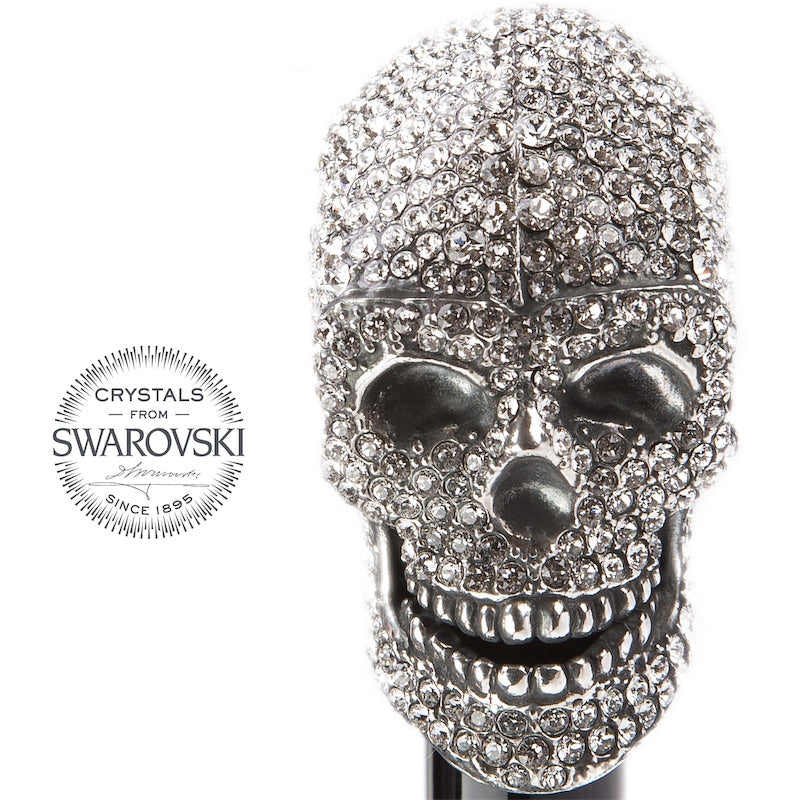 Swarovski® Skull Folding Umbrella - Umbrella
